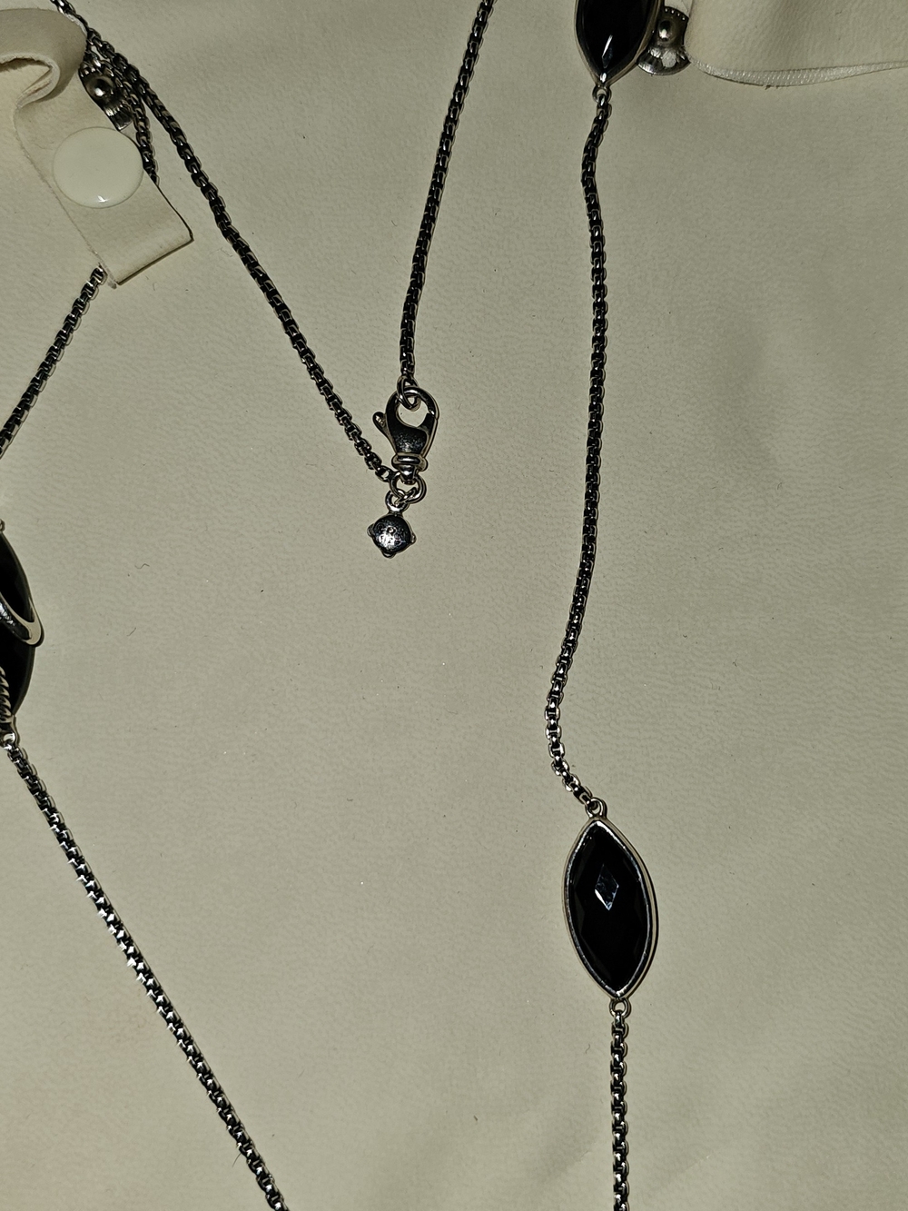 David Yurman Black Station Long Necklace NO RETURNS FINAL SALE. - Picture 2 of 6